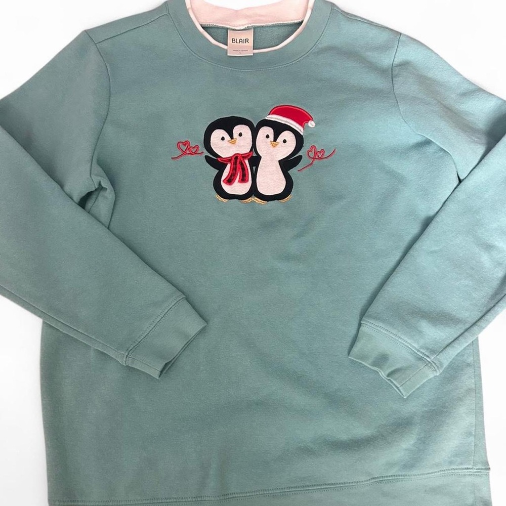 Vintage Christmas pullover with Penguin Design